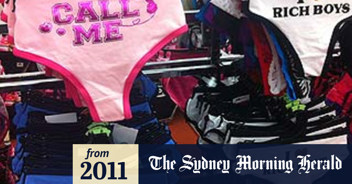 Kmart pulls 'disgusting, sleazy' girls underwear off shelves